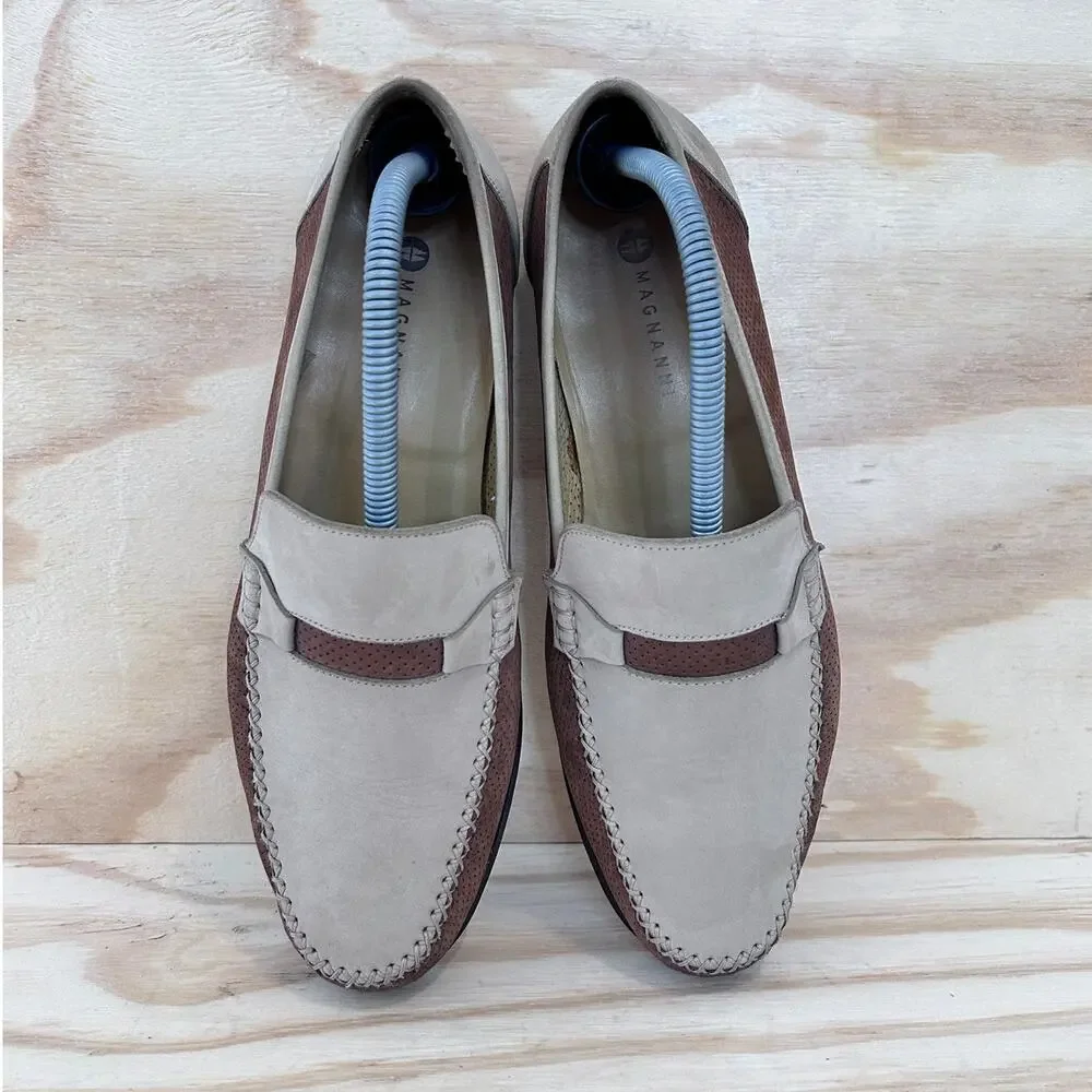 Magnanni - Silas Sasso - Loafers Moccasin - Tan/Brown - Men's - 8.5 - 9904